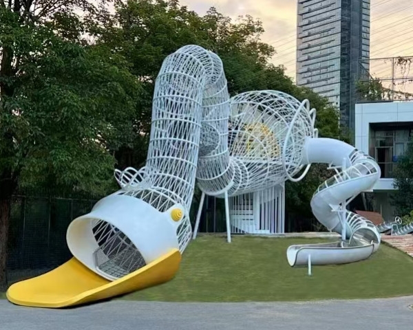 江西小区大型儿童钻网型滑梯